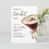 Een klein beetje ouder Espresso Martini Verjaardag Kaart (Staand voorkant)