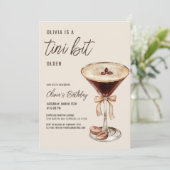 Een klein beetje ouder Espresso Martini Verjaardag Kaart (Staand voorkant)