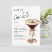 Een klein beetje ouder Espresso Martini Verjaardag Kaart (Staand voorkant)