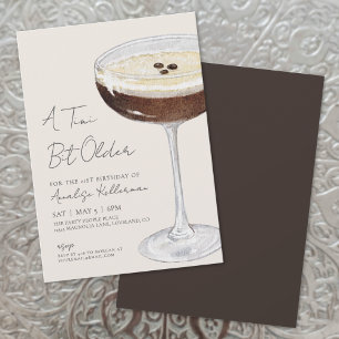 Een klein beetje ouder Espresso Martini Verjaardag Kaart