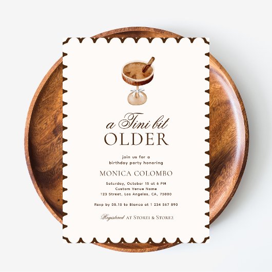 Een klein beetje ouder Espresso Martini Verjaardag Kaart