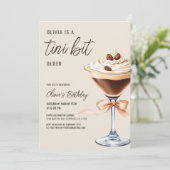 Een klein beetje ouder Espresso Martini Verjaardag Kaart (Staand voorkant)