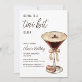 Een klein beetje ouder Espresso Martini Verjaardag Kaart (Voorkant)