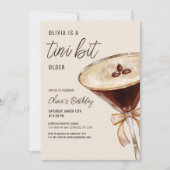 Een klein beetje ouder Espresso Martini Verjaardag Kaart (Voorkant)