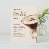 Een klein beetje ouder Espresso Martini Verjaardag Kaart (Staand voorkant)