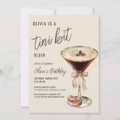 Een klein beetje ouder Espresso Martini Verjaardag Kaart (Voorkant)