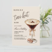 Een klein beetje ouder Espresso Martini Verjaardag Kaart (Staand voorkant)