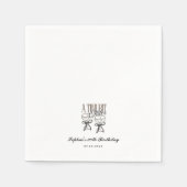 Een klein beetje ouder espresso martini verjaardag servet (Voorkant)