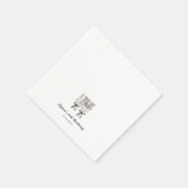 Een klein beetje ouder espresso martini verjaardag servet (Hoek)