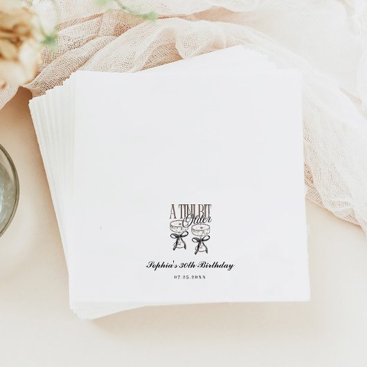 Een klein beetje ouder espresso martini verjaardag servet