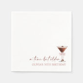 Een klein beetje ouder Espresso Martini Verjaardag Servet (Voorkant)