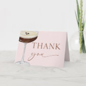 Een klein beetje ouder Expresso Martini verjaardag Bedankkaart (Voorkant)