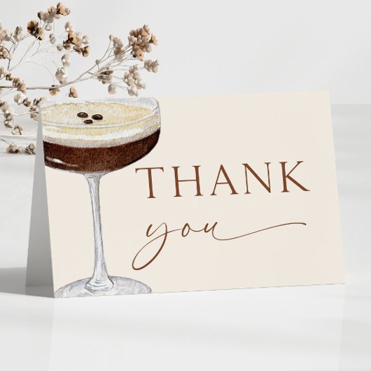 Een klein beetje ouder Expresso Martini verjaardag Bedankkaart