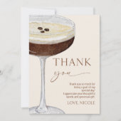 Een klein beetje ouder Expresso Martini verjaardag Bedankkaart (Voorkant)