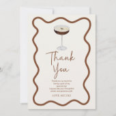 Een klein beetje ouder Expresso Martini verjaardag Bedankkaart (Voorkant)