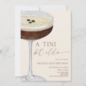 Een klein beetje ouder Expresso Martini verjaardag Kaart (Voorkant)