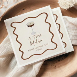 Een klein beetje ouder Expresso Martini verjaardag Servet