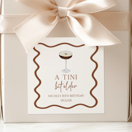 Een klein beetje ouder Expresso Martini verjaardag Vierkante Sticker