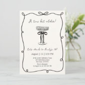 Een klein beetje ouder, Hand getrokken verjaardags Kaart (Staand voorkant)