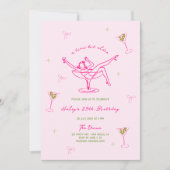 Een klein beetje ouder Hot Pink Green Verjaardag Kaart (Voorkant)