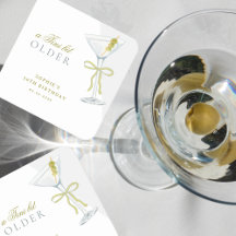 Een klein beetje ouder Martini cocktail verjaardag