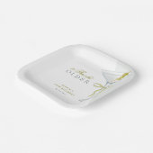 Een klein beetje ouder Martini cocktail verjaardag Papieren Bordje (Gebogen)