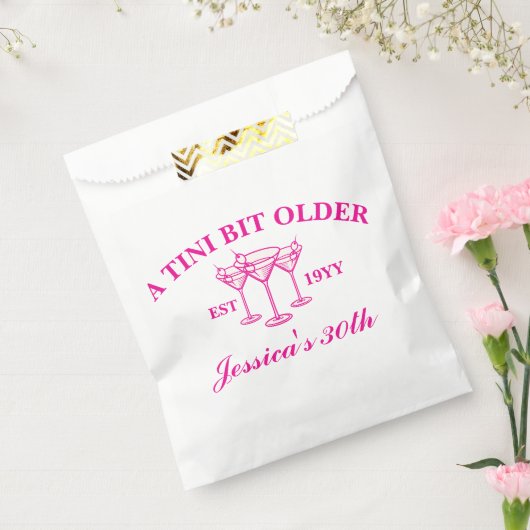 Een klein beetje ouder Martini Custom verjaardagsf Bedankzakje (Gezegeld)