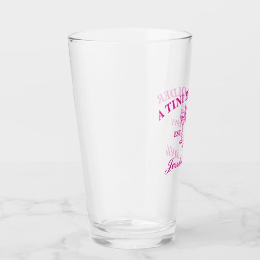 Een klein beetje ouder Martini Custom verjaardagsf Glas (Rechts)