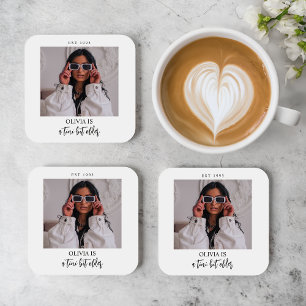 Een klein beetje ouder Martini thema foto partij g Bier Onderzetter