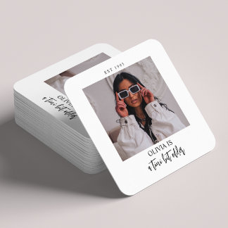 Een klein beetje ouder Martini thema foto partij g Kartonnen Onderzetters