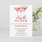 Een klein beetje ouder Martini thema verjaardagsfe Kaart (Staand voorkant)