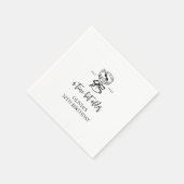 Een klein beetje ouder Martini thema verjaardagsfe Servet (Hoek)