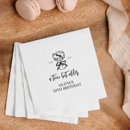 Een klein beetje ouder Martini thema verjaardagsfe Servet