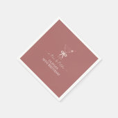 Een klein beetje ouder Martini thema verjaardagsfe Servet (Hoek)