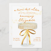 Een klein beetje ouder Martini thema verjaardagsui Kaart (Voorkant / Achterkant)