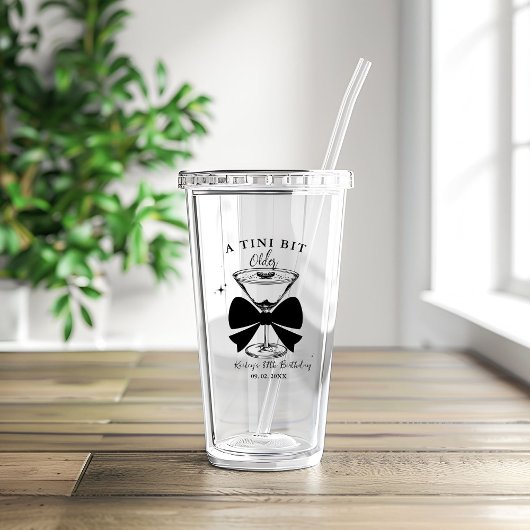 Een klein beetje ouder Martini verjaardagsfeestje Acryl Drinkbeker