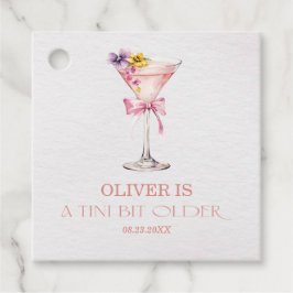 Een klein beetje ouder Martini verjaardagsfeestje Bedankjes Labels