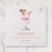 Een klein beetje ouder Martini verjaardagsfeestje Bedankjes Labels (Achterkant)