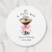 Een klein beetje ouder Martini verjaardagsfeestje Bedankjes Labels (Voorkant)