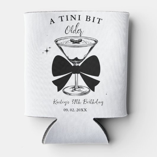 Een klein beetje ouder Martini verjaardagsfeestje Blikjeskoeler (Voorkant)