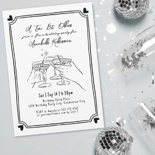 Een klein beetje ouder Martini verjaardagsfeestje Kaart