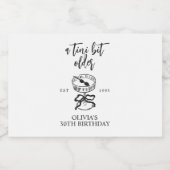 Een klein beetje ouder Martini verjaardagsfeestje Likeurfles Etiket (Enkel label)