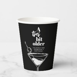 Een klein beetje ouder martini verjaardagsfeestje papieren bekers