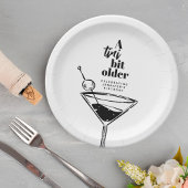 Een klein beetje ouder Martini verjaardagsfeestje Papieren Bordje