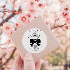 Een klein beetje ouder Martini verjaardagsfeestje Ronde Sticker