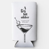 Een klein beetje ouder Martini verjaardagsfeestje Seltzer Blikjeskoeler (Voorkant)