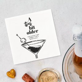 Een klein beetje ouder Martini verjaardagsfeestje Servet