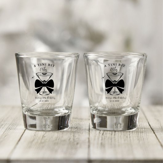 Een klein beetje ouder Martini verjaardagsfeestje Shot Glas