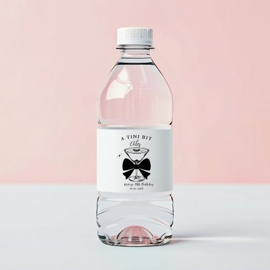 Een klein beetje ouder Martini verjaardagsfeestje Waterfles Etiket