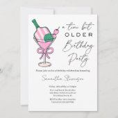 Een klein beetje ouder pickleball thema verjaardag kaart (Voorkant)